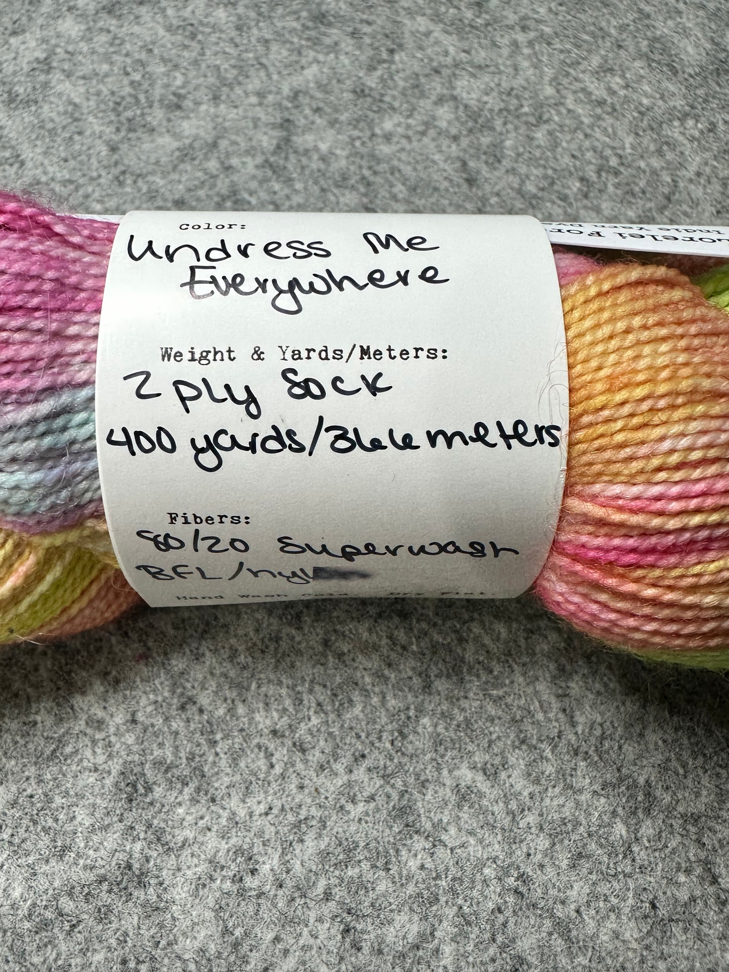 Up In Yarns Designs - Sock - Undress Me Everywhere