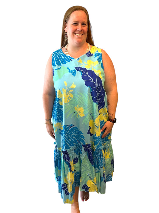 Vintage Hawaiian Mu'mu'mu ~ Plus Size