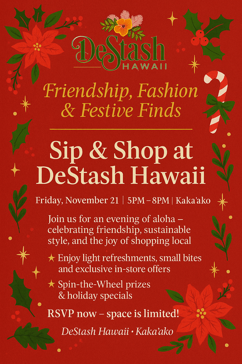 SIP & SHOP – EVENT RSVP