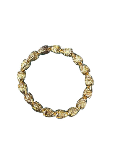 Gold Pikake Bead Stretch Bracelet