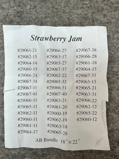 Moda Fat Quarter Bundle - STRAWBERRY JAM by Corey Yoder 100% Cotton