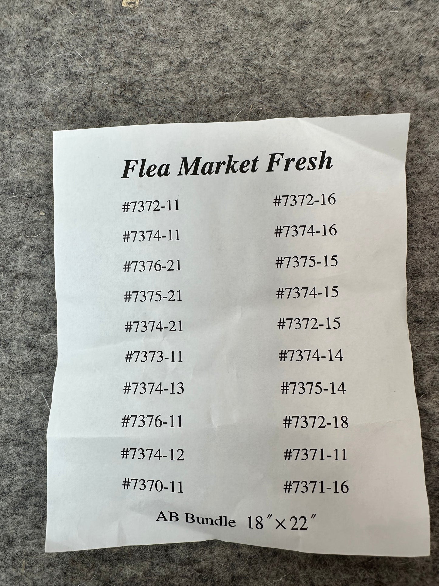 Moda AB Fat Quarter Bundle - FLEA MARKET FRESH by Cathe Holden 100% Cotton