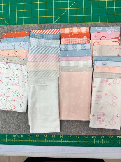 MODA  Fat Eighth Bundle - MAKE TIME by Aneela Hoey 100% Cotton