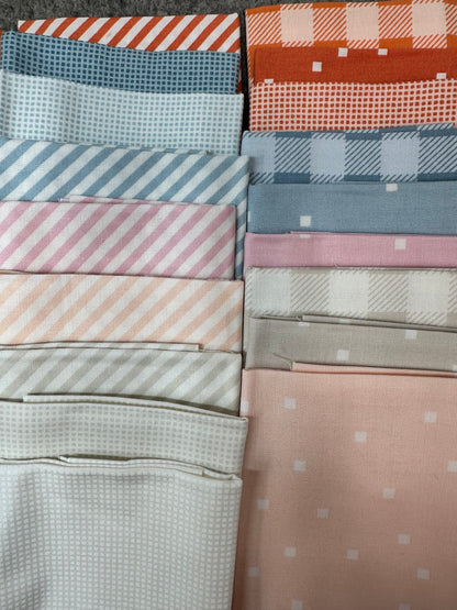 MODA  Fat Eighth Bundle - MAKE TIME by Aneela Hoey 100% Cotton