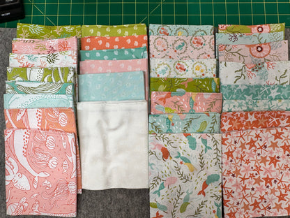 Moda Fat Quarter AB Bundle - THE SEA & ME  by Stacy Iest Hsu 100% Cotton