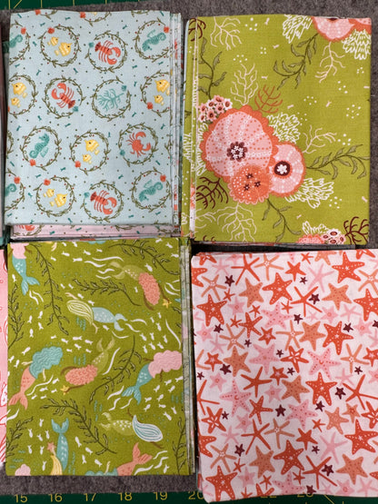 Moda Fat Quarter AB Bundle - THE SEA & ME  by Stacy Iest Hsu 100% Cotton