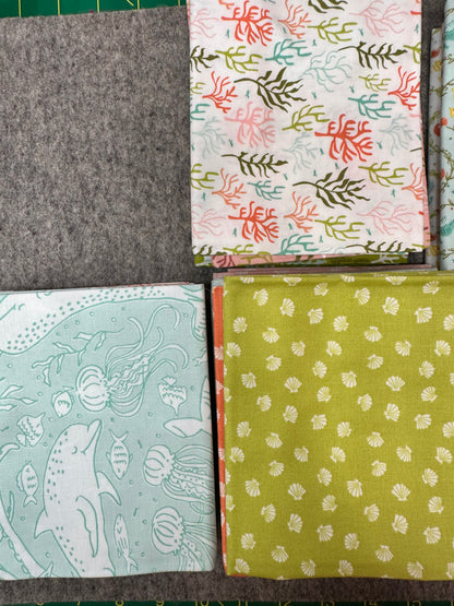Moda Fat Quarter AB Bundle - THE SEA & ME  by Stacy Iest Hsu 100% Cotton