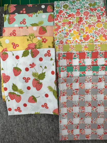 Moda Fat Quarter Bundle - STRAWBERRY JAM by Corey Yoder 100% Cotton