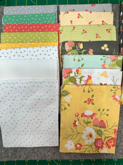 Moda Fat Quarter Bundle - STRAWBERRY JAM by Corey Yoder 100% Cotton