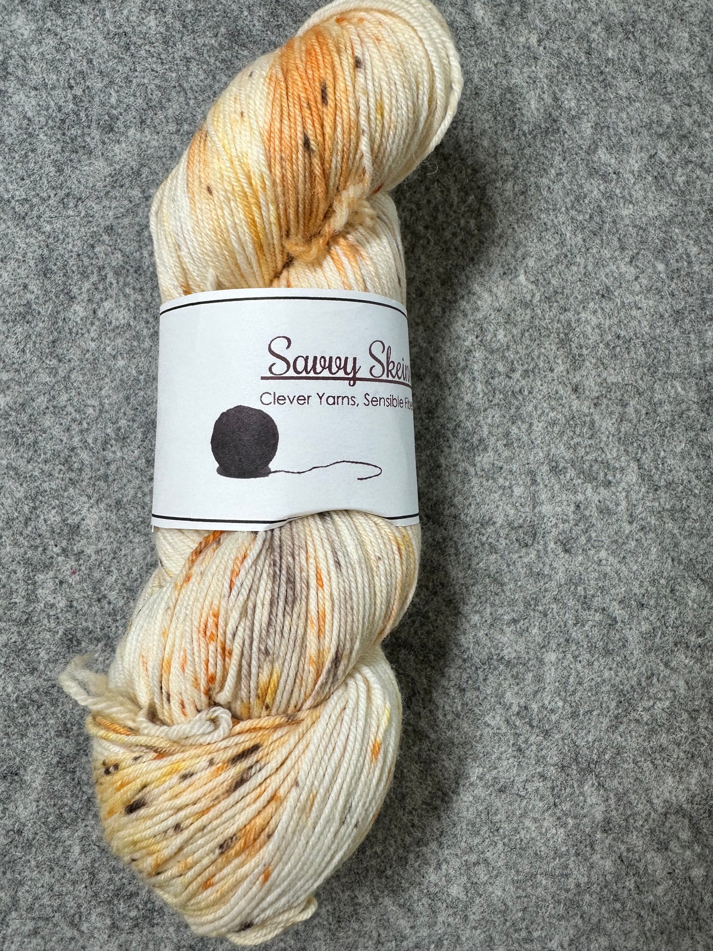 Savvy Skein Fingering Pumpkin Spice Yarn