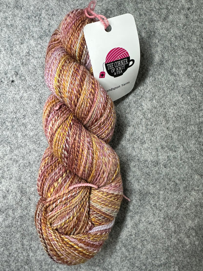 corner knit tea - polwarth yarn millefiori