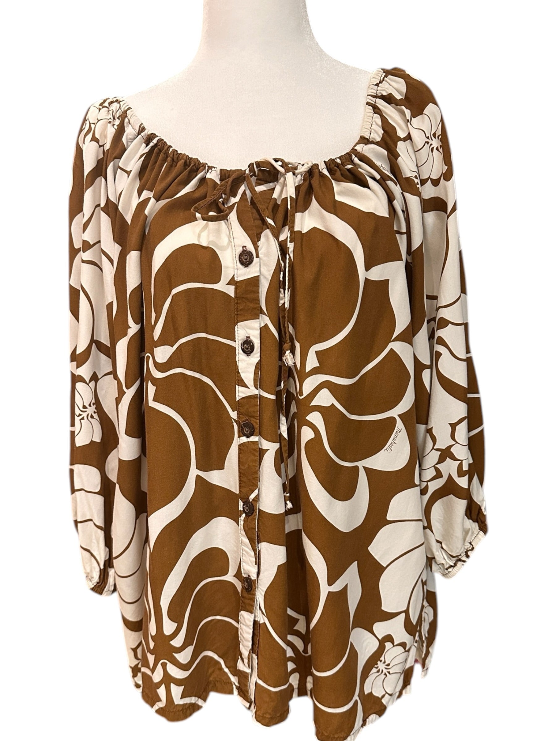 manuhealii two x women's top rayon 