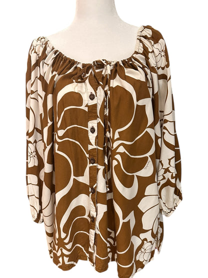 manuhealii two x women's top rayon 